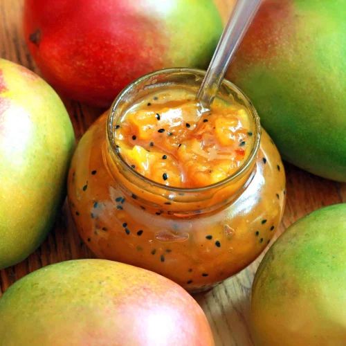 Smooth Sweet Mango Chutney for Human Consumption