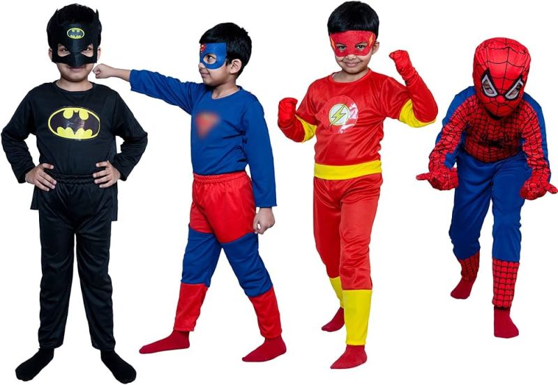Kids Superhero Dress, Technics : Machine Made