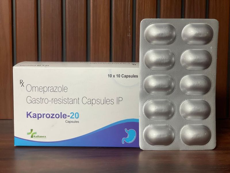 Kaprozole-20 Capsules, Packaging Type : ALU ALU