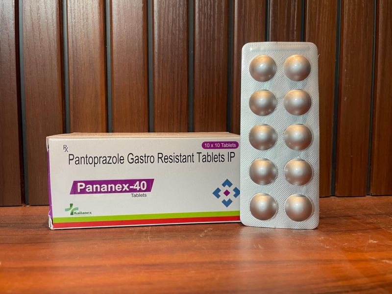 Pananex-40 Pantoprazole Gastro Resistant Tablets, Packaging Type : Strips