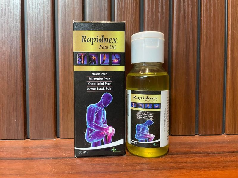 Rapidnex Pain Relief Oil, Packaging Size : 60ml