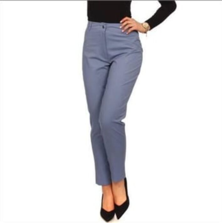 Plain Linen Ladies Formal Pant, Color : Grey