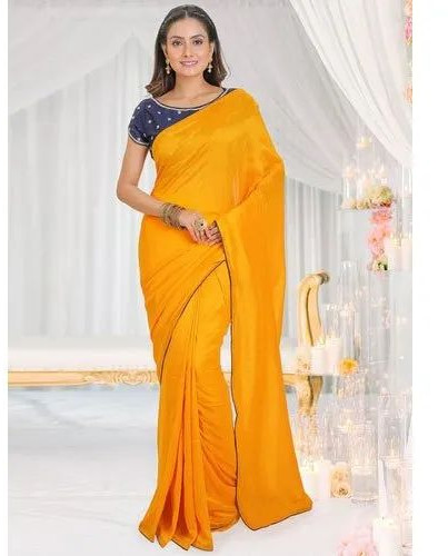 Unstitched Cotton Ladies Plain Saree, Speciality : Easy Wash