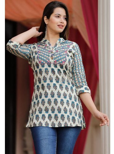 Ladies Printed Short Kurti