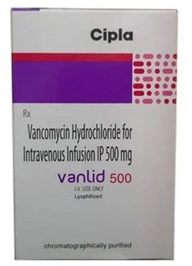 500mg Vancomycin Hydrochloride Injection, Packaging Type : Paper Box