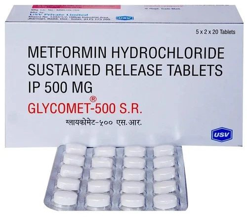 500mg Metformin Hydrochloride Sustained Release Tablets