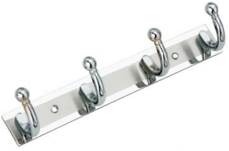 Stainless Steel 4 Hook Wall Mounted Hanger