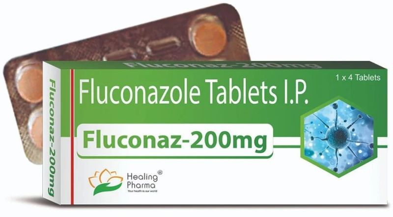 Fluconaz 200mg Tablets, Packaging Type : Box