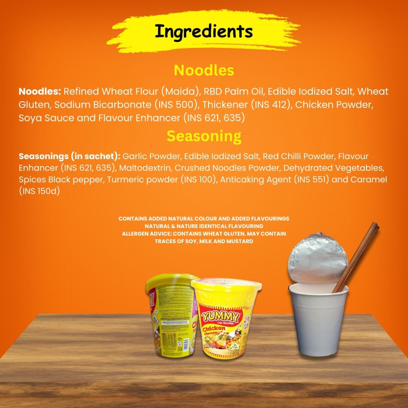 Yummy Cup Noodles- Chicken Flavour