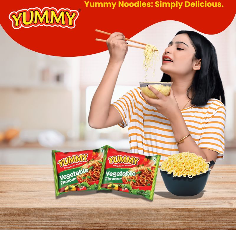 Yummy Instant Noodles Vegetable Masala