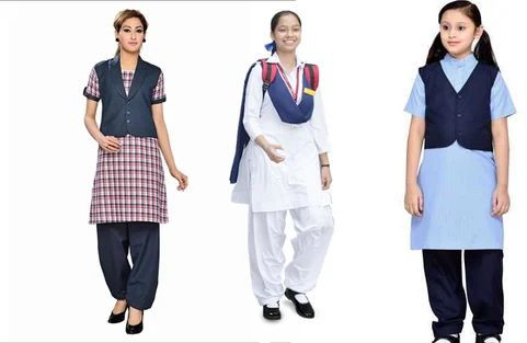 Girls School Uniform Salwar Suit