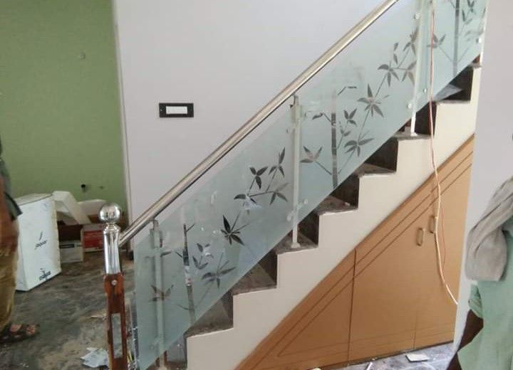 Polished Stair Glass