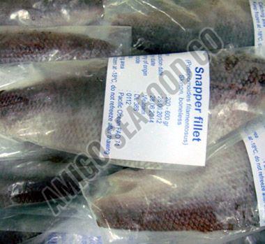 Frozen Crimson Snapper Skinless Fillets