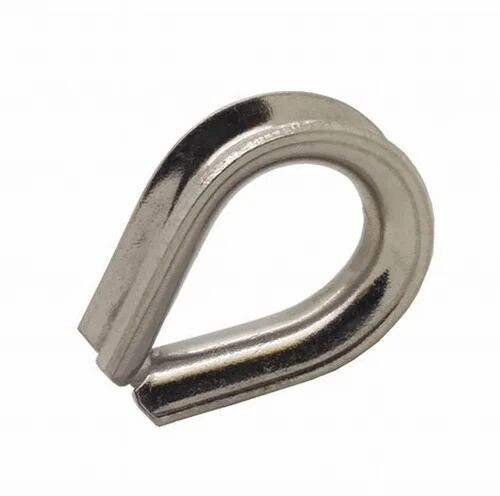 Polished MS Wire Rope Thimbles, Color : Silver