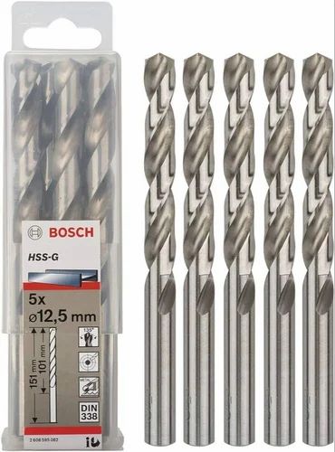 Polished Bosch HSS Drill Bits, Color : Silver