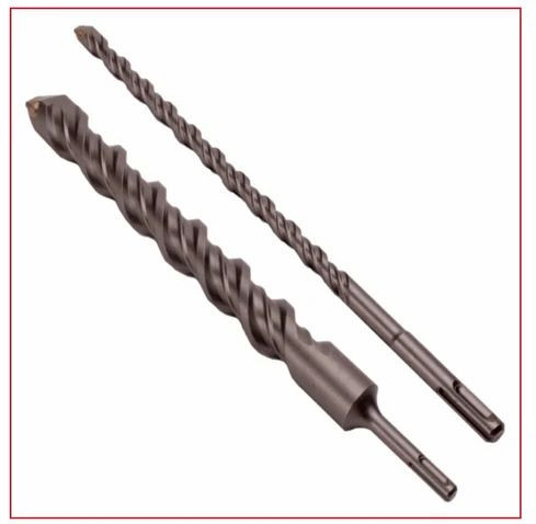 Coated Mild Steel SDS Hammer Drill Bit, Color : Metallic