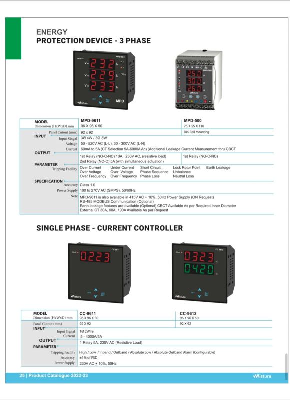 Motor Protection Device (Din Rail)