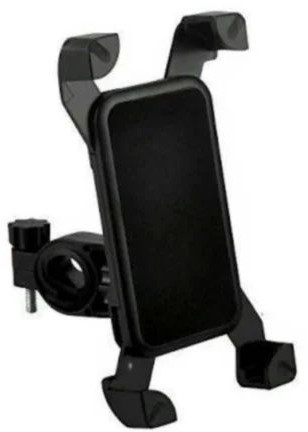 Plain Plastic Bike Mobile Holder, Color : Black