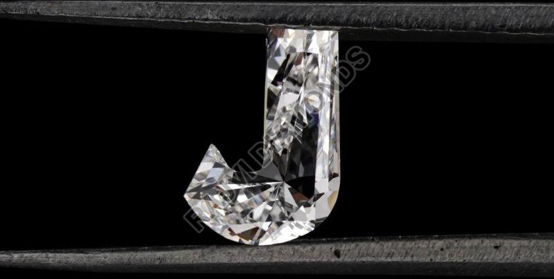 J Alphabet Cut Lab Grown Diamond