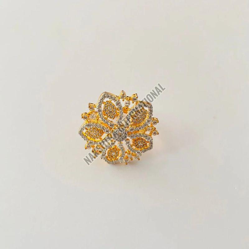 Polished Floral Design Rings, Gender : Female