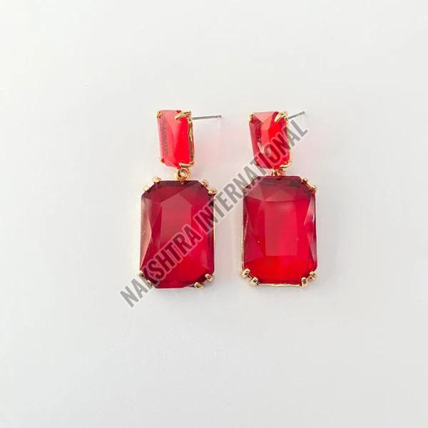 Ruby Diamond Earrings