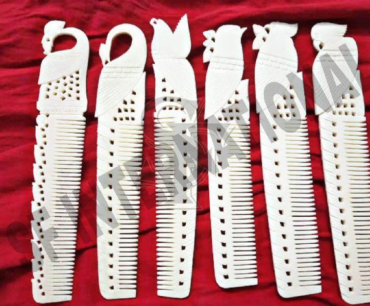 Bone Hand Carved Comb