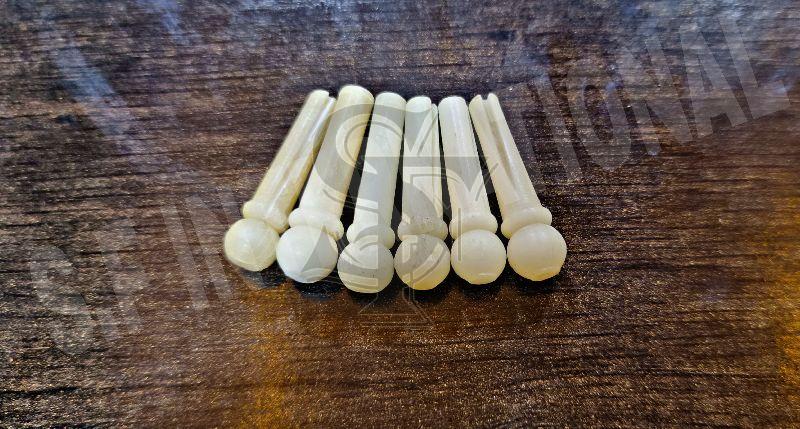 Unbleached Guitar Bone Creamer Bone Bridge Pins