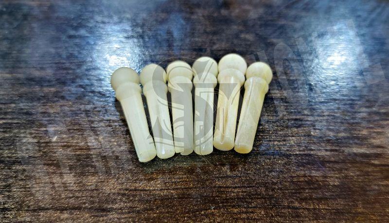 Unbleached Guitar Bone Creamer Bone Bridge Pins