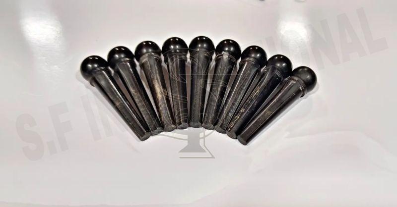 Black Buffalo Horn Slotted Bridge Pins