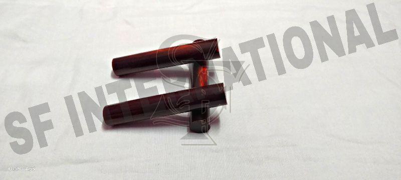 Round Red Buffalo Horn Rolls, Pattern : Plain