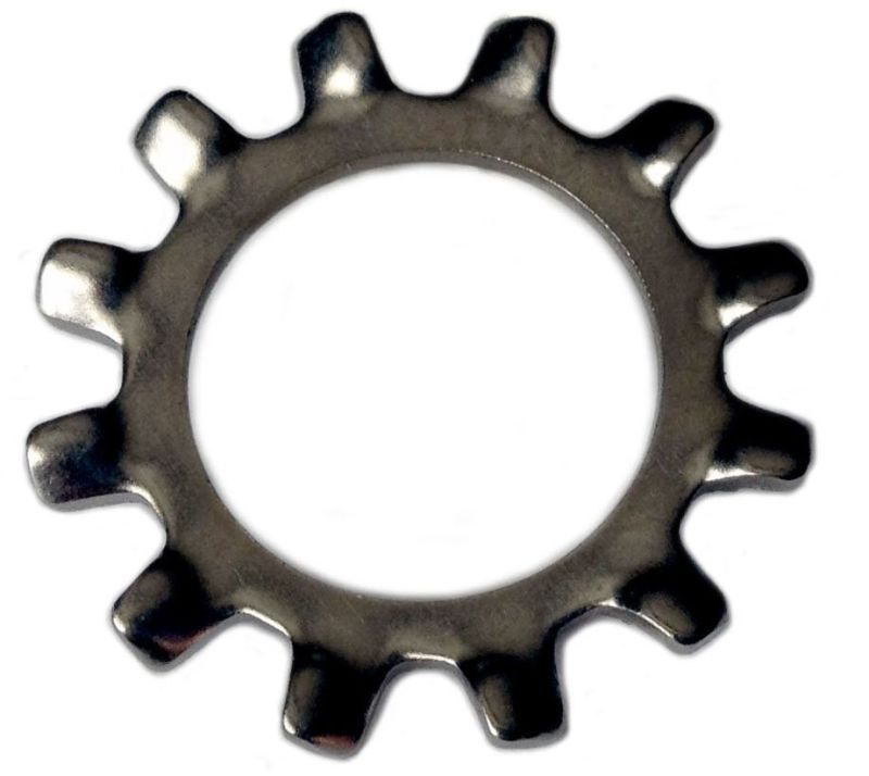 Metal External Tooth Washers, Shape : Round