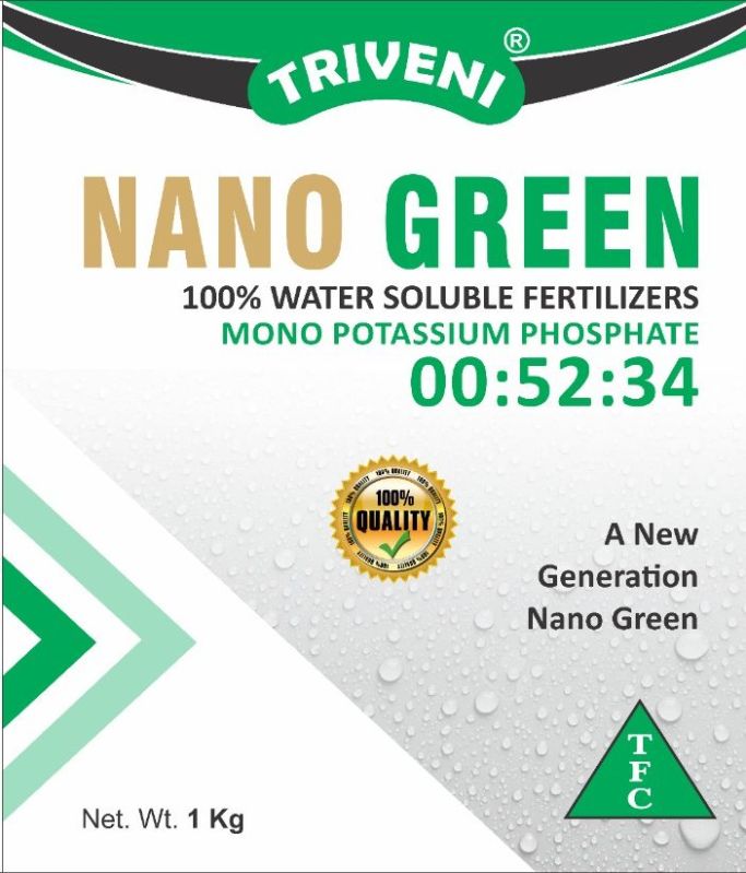 Nano Green 00-52-34 Fertilizer for Agriculture