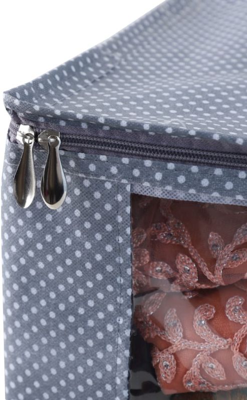 Grey Saree Storage Cover