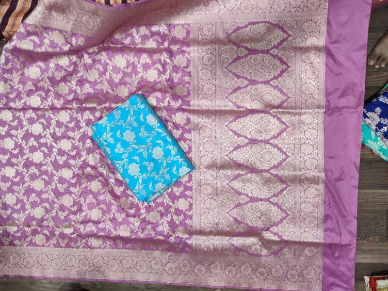 Hand Embroidery Silk Saree