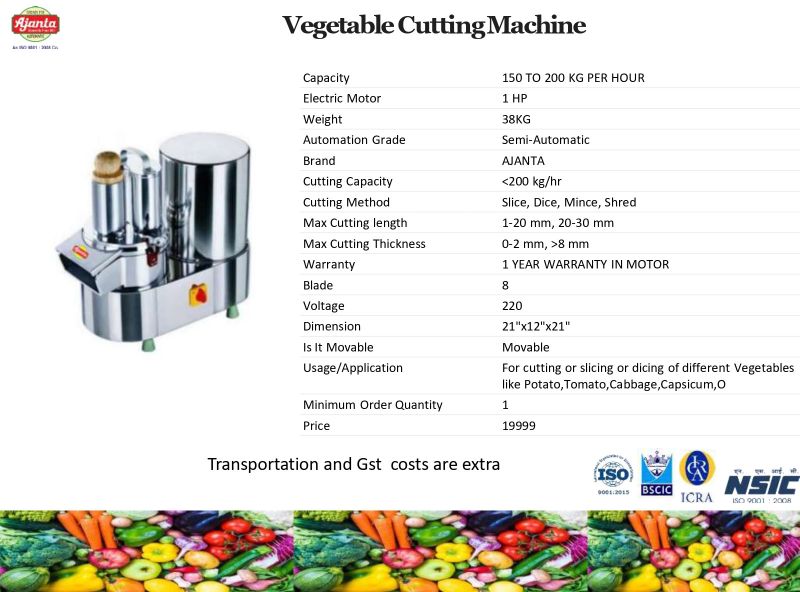 2hp Vegetable Cutting Machine