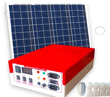 Digital Solar Fence Energizer Combo Full Solar Panel & Battery