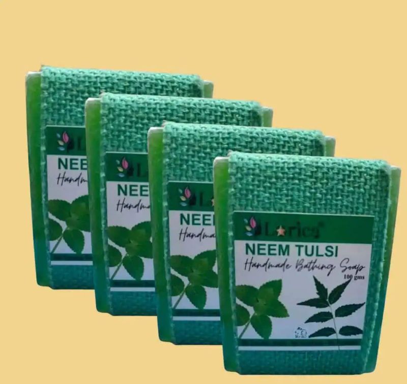 Lorica Neem Tulsi Aloe Vera Handmade Soap Pack Of 4