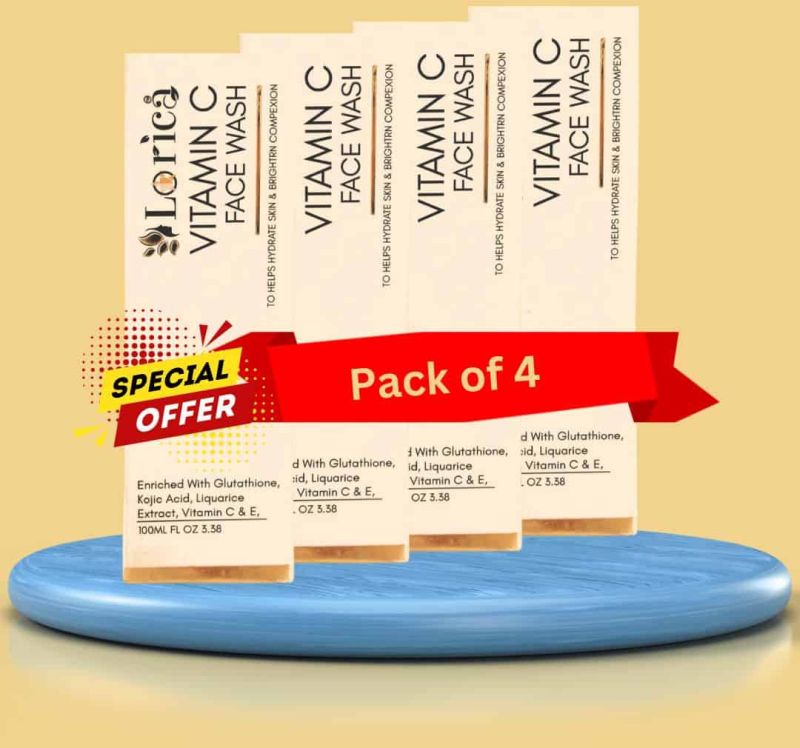 Lorica Vitamin C Face Wash Pack Of 4