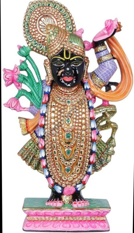 Black Marble Shrinathji Statue