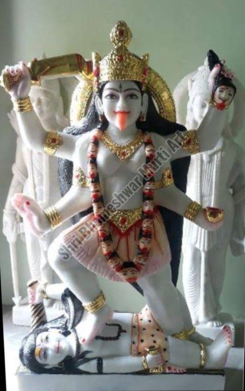 Mahakali White Marble Statue