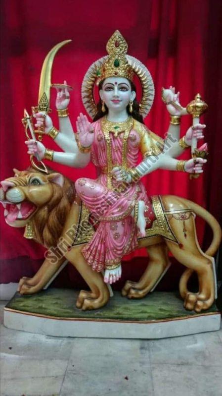 Marble White Durga Ji Statue