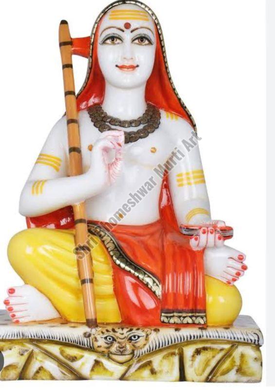 White Marble Shankaracharya Statue