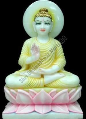 White Marble Buddha Statue