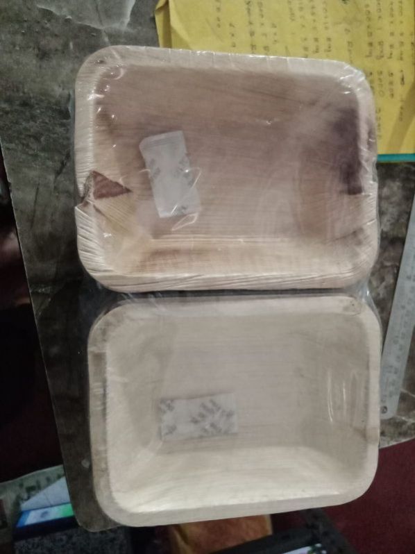 6 X 4 Inch Rectangle Areca Leaf Plates