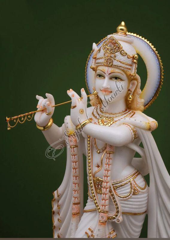 Shree Radha Krishna Marble Statue