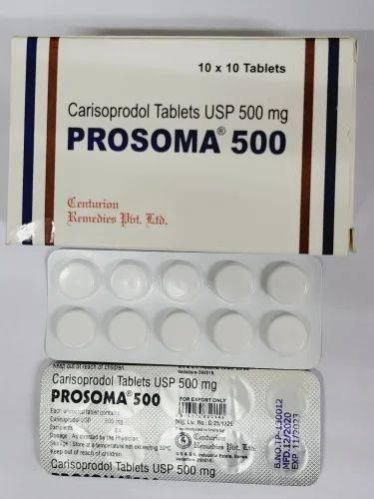 Prosoma-500 Carisoprodol Tablets