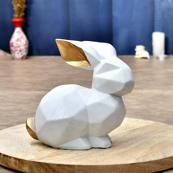 Rabbit Statue For Home Decor Living Room Showpiece