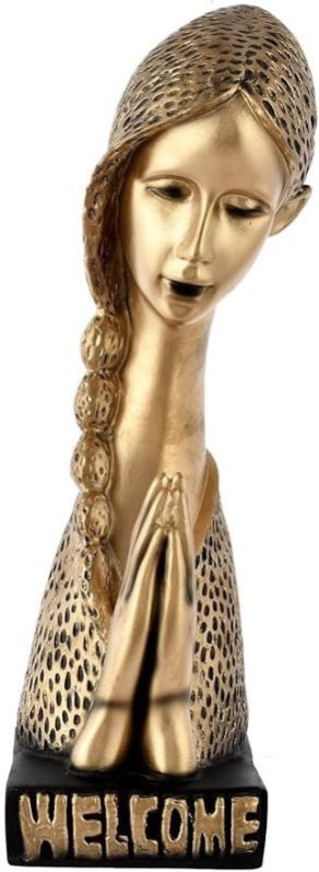 Handcrafted Decorative Welcome Namaste Lady Showpiece