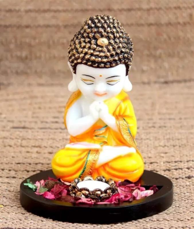 Handcrafted Little Baby Monk With Tealight Holder