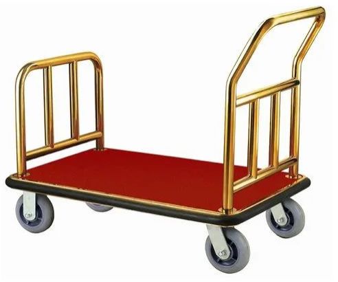 Brass Luggage Trolley